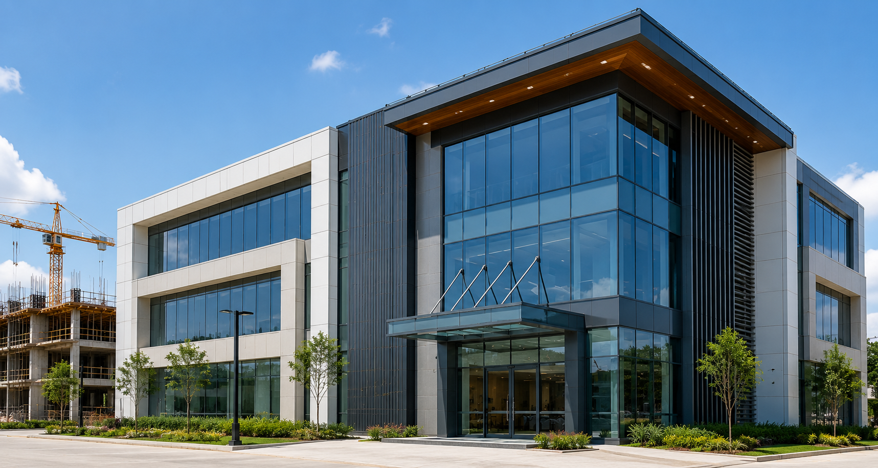 Modern commercial building